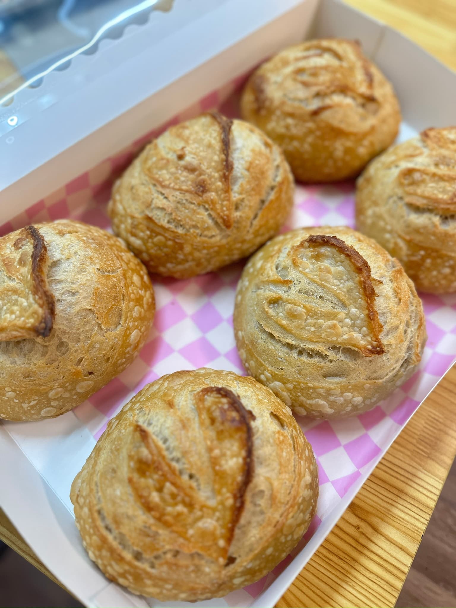 Selection of sweet pastries displayed on a tray